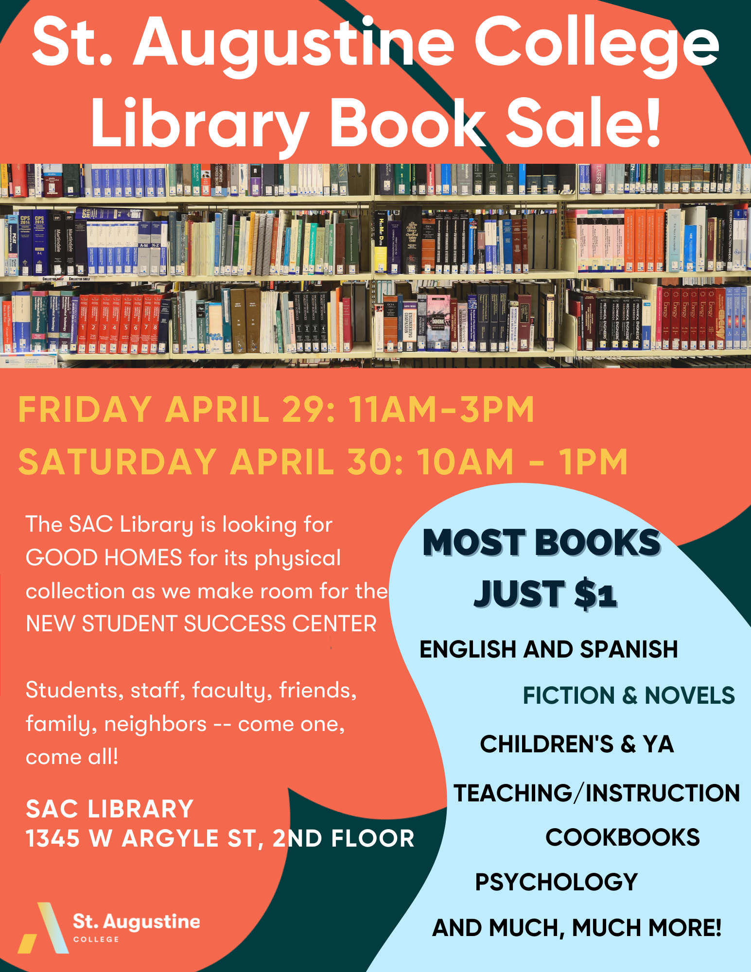 SAC Library Book Sale!