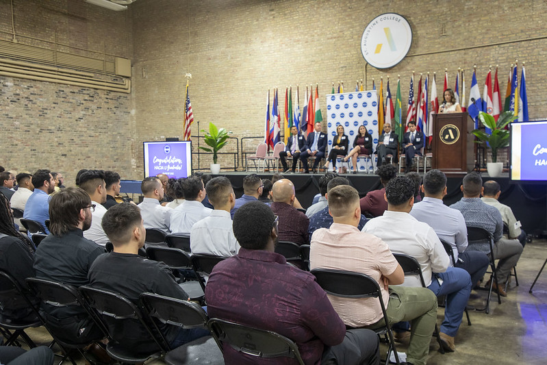 HACIA Graduates waiting to receive their diplomas. 