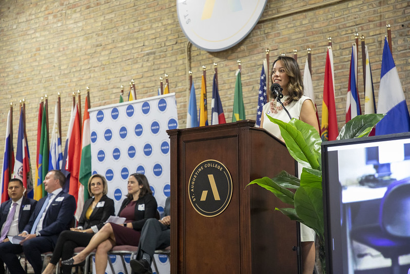 A speaker during HACIA 2022 graduation ceremony 