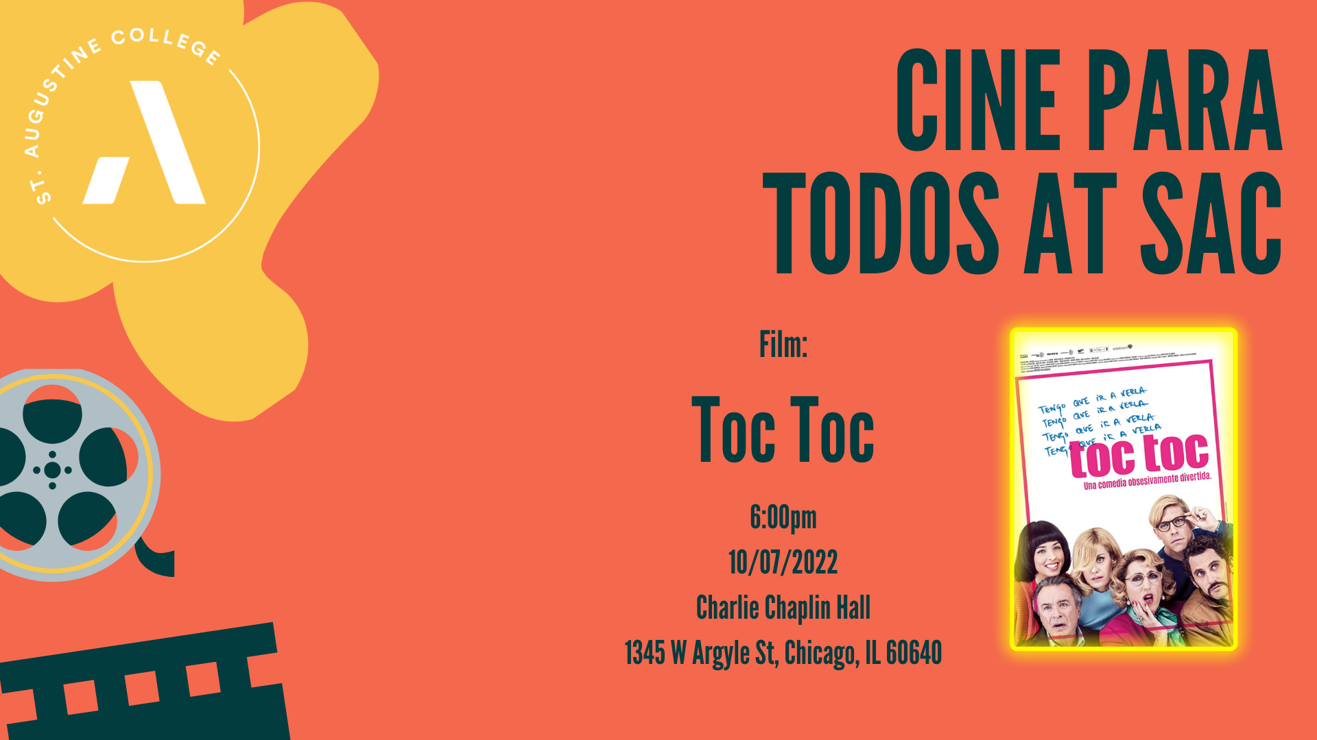 Cine Para Todos at SAC: Toc Toc
