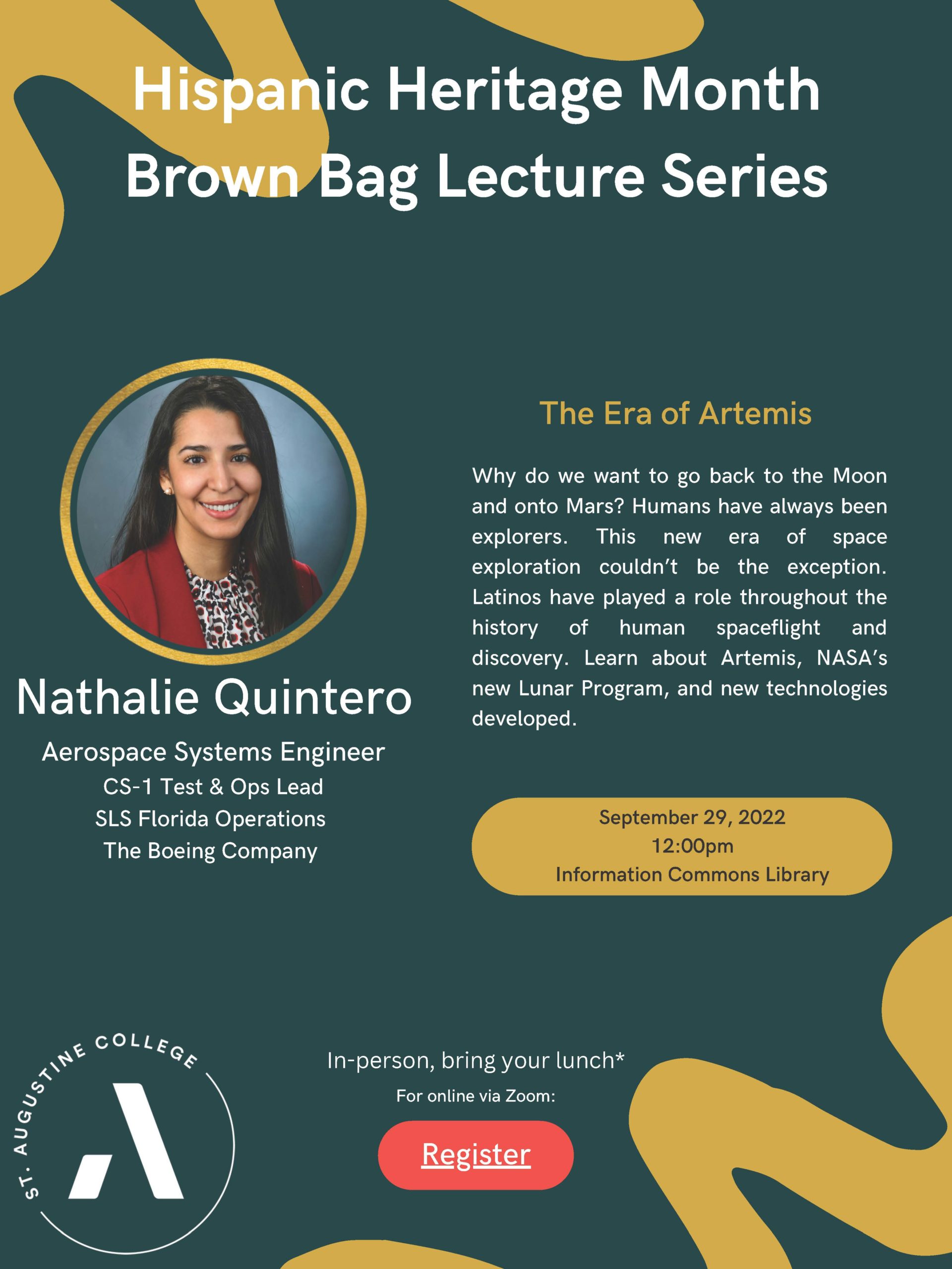 Hispanic Heritage Month Brown Bag Lecture Series: Nathalie Quintero
