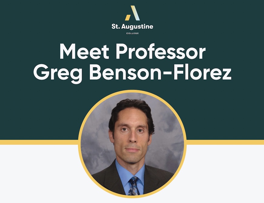 Program director of psychology, Professor Greg Benson-Florez