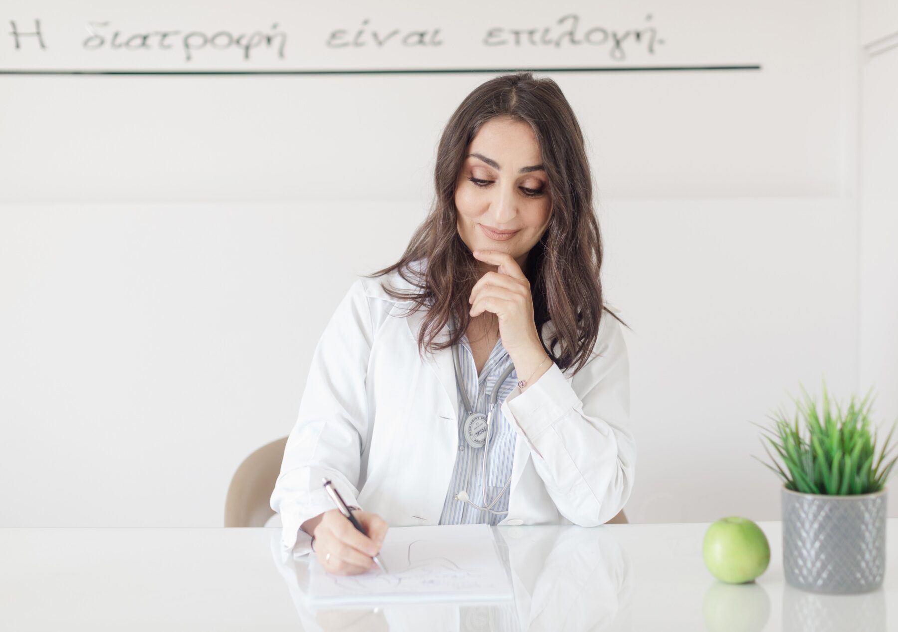 A respiratory therapist student studying for her classes.