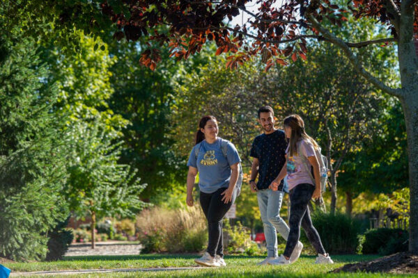 Students enjoying the day